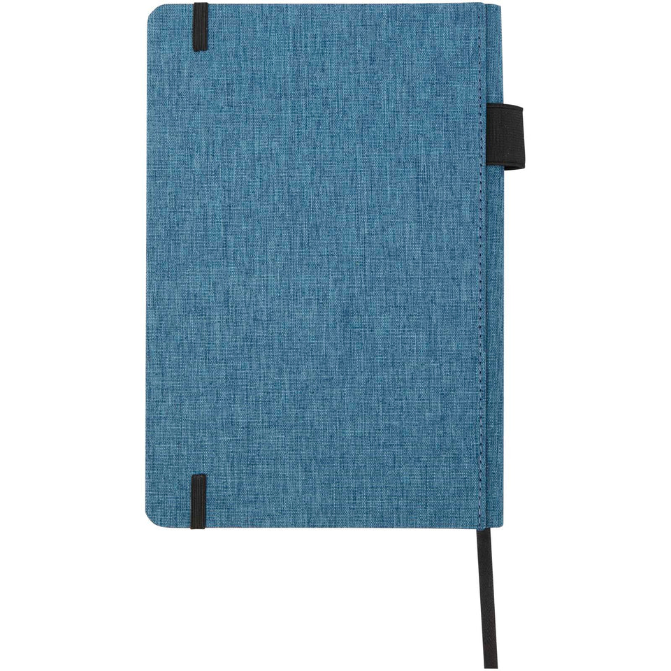 Quaderno Orin formato A5 in PET riciclato personalizzato con logo - Pubblienne