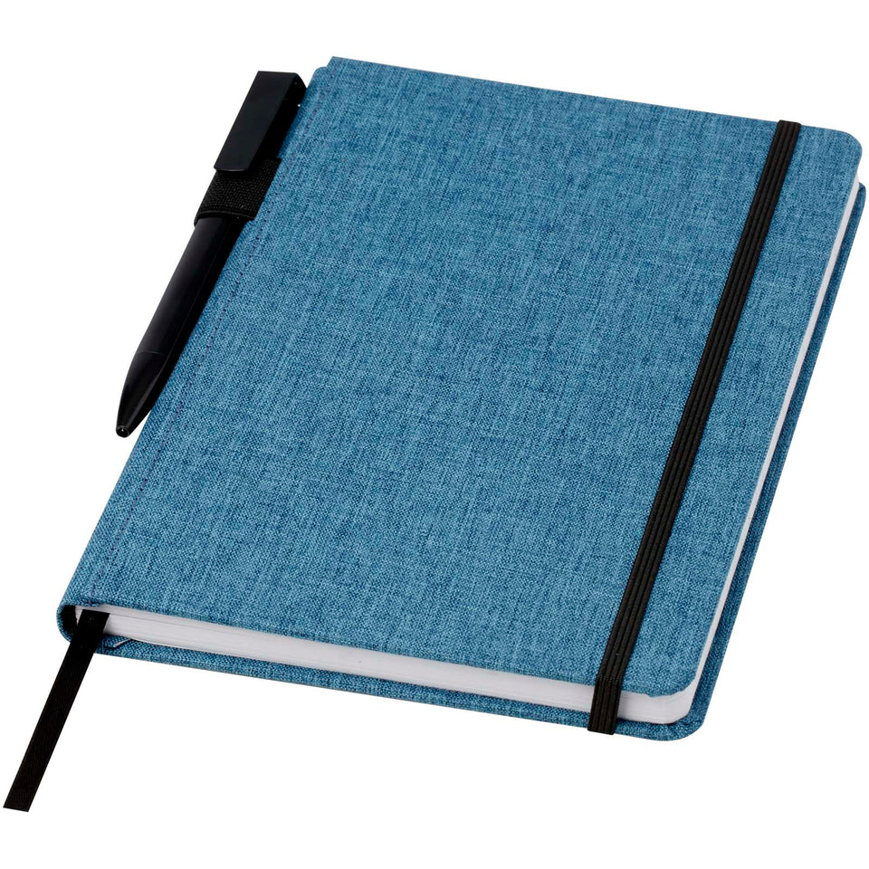 Quaderno Orin formato A5 in PET riciclato personalizzato con logo - Pubblienne
