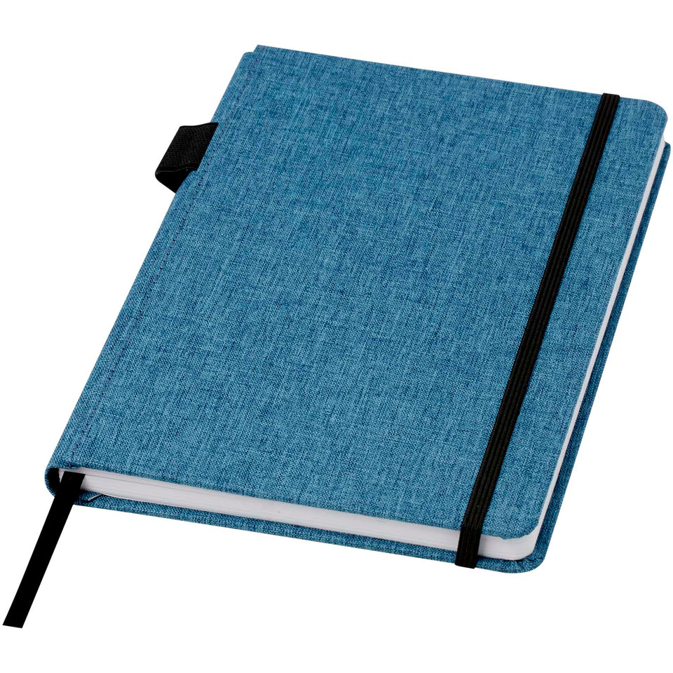 Quaderno Orin formato A5 in PET riciclato personalizzato con logo - Pubblienne