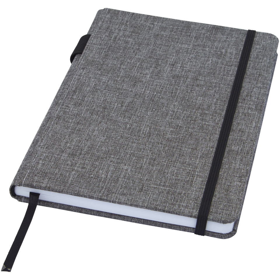 Quaderno Orin formato A5 in PET riciclato personalizzato con logo - Pubblienne