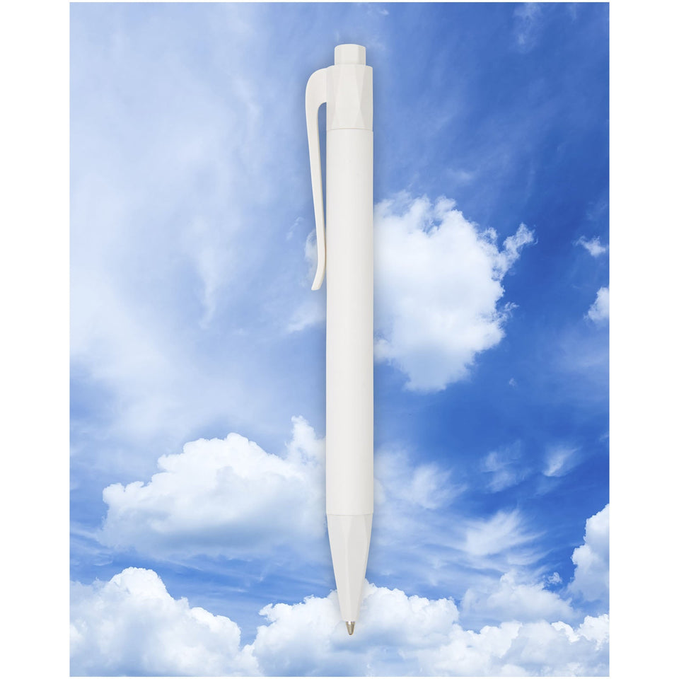 Penna a sfera Terra in plastica da mais (inchiostro blu) personalizzato con logo - Pubblienne