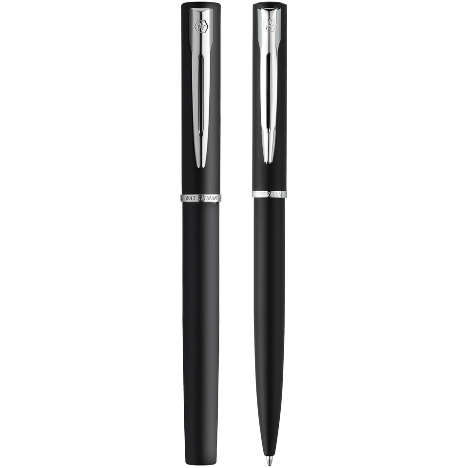 Waterman set penna a sfera e penna roller Allure (inchiostro blu) personalizzato con logo - Pubblienne