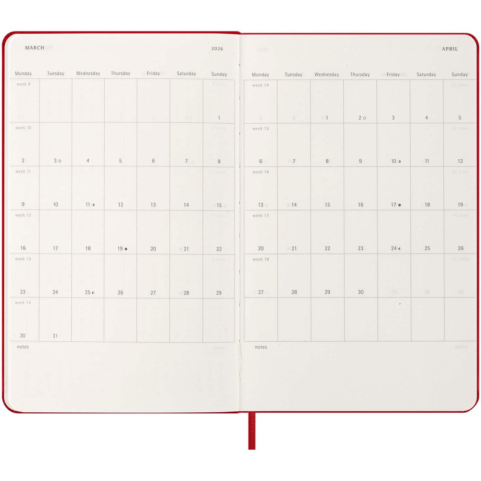 Agenda giornaliera 12 mesi con copertina rigida Moleskine personalizzato con logo - Pubblienne