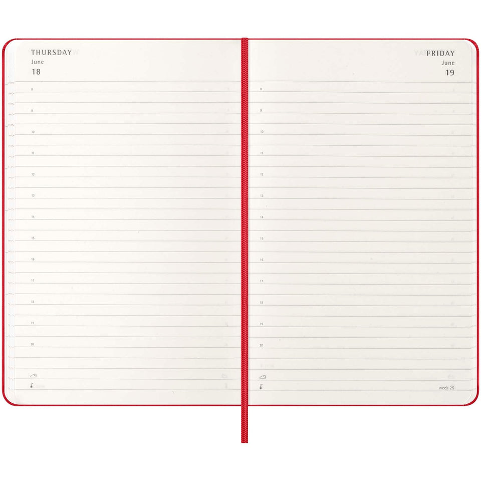 Agenda giornaliera 12 mesi con copertina rigida Moleskine personalizzato con logo - Pubblienne