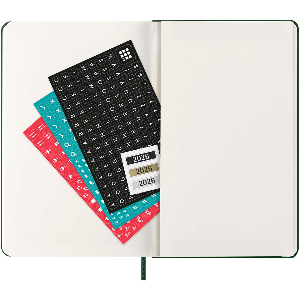 Agenda giornaliera 12 mesi con copertina rigida Moleskine personalizzato con logo - Pubblienne
