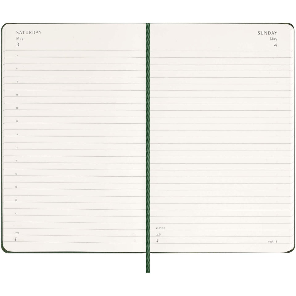 Agenda giornaliera 12 mesi con copertina rigida Moleskine personalizzato con logo - Pubblienne