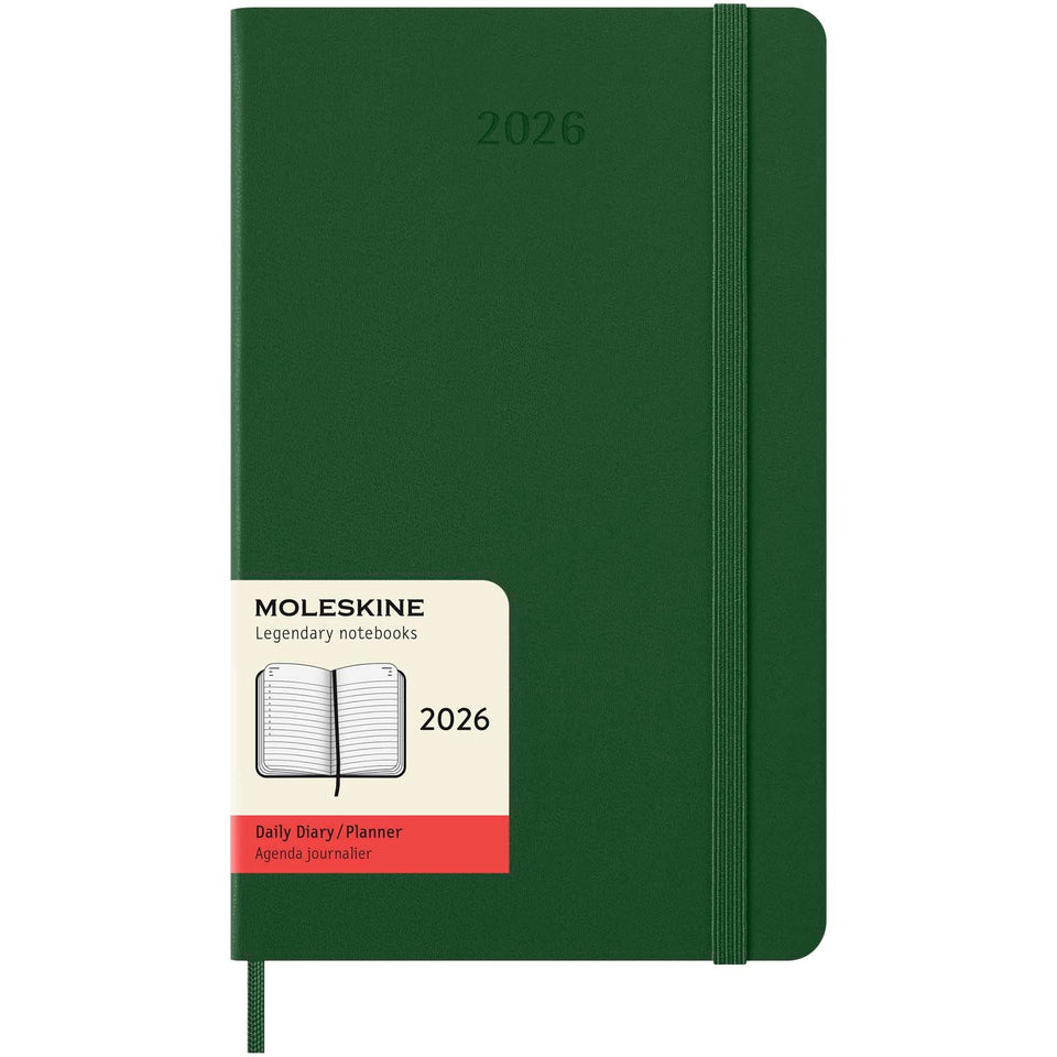 Agenda giornaliera 12 mesi con copertina rigida Moleskine personalizzato con logo - Pubblienne