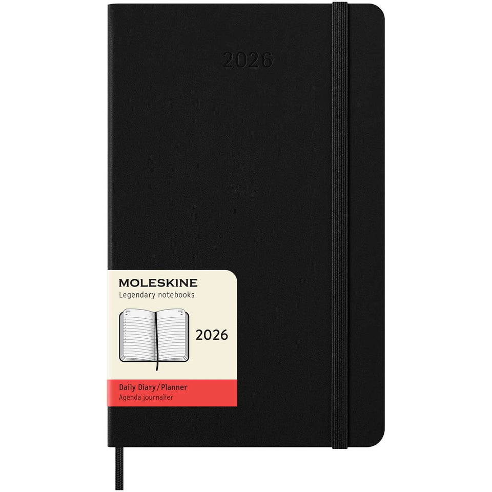 Agenda giornaliera 12 mesi con copertina rigida Moleskine personalizzato con logo - Pubblienne