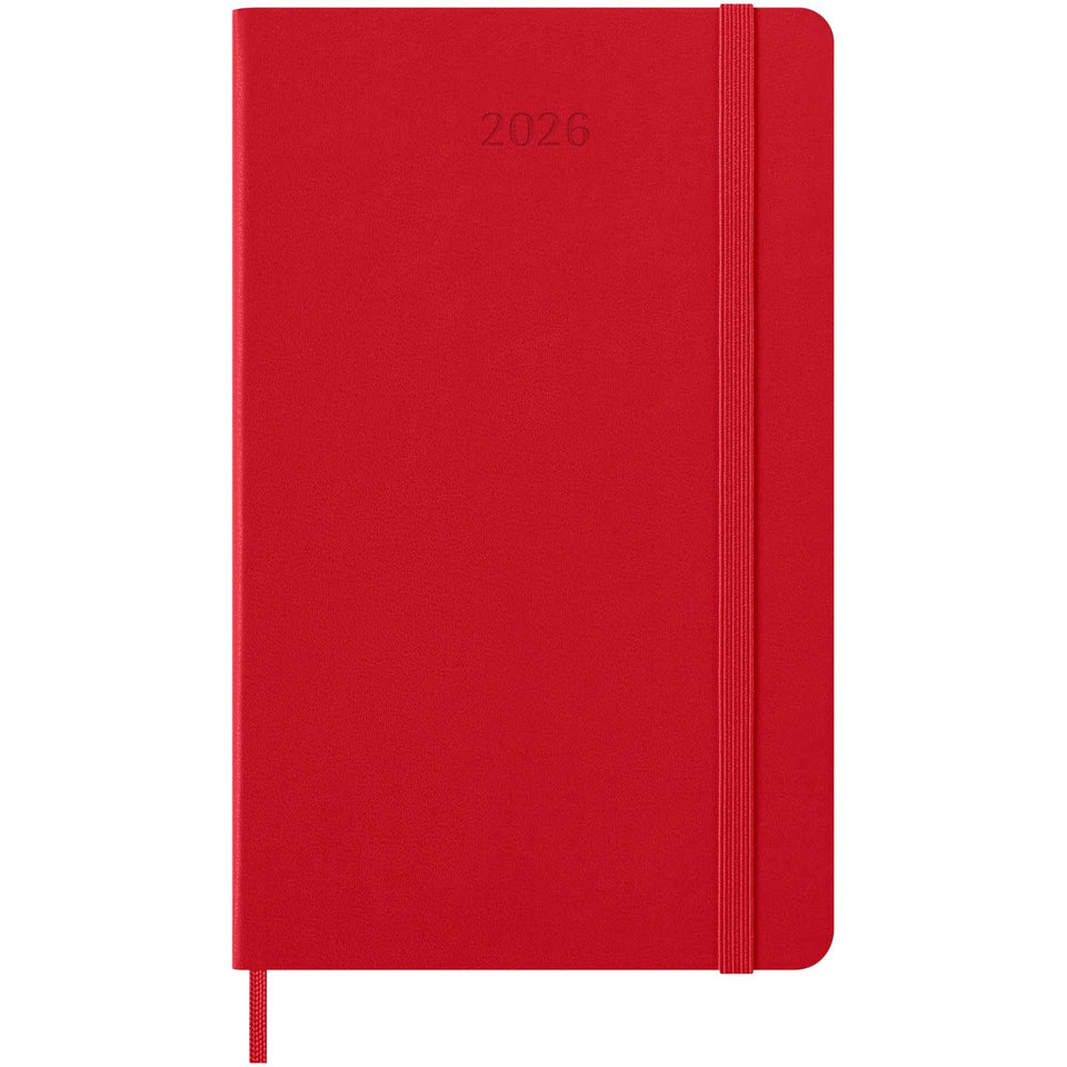 Agenda settimanale 12 mesi formato L con copertina rigida Moleskine personalizzato con logo - Pubblienne