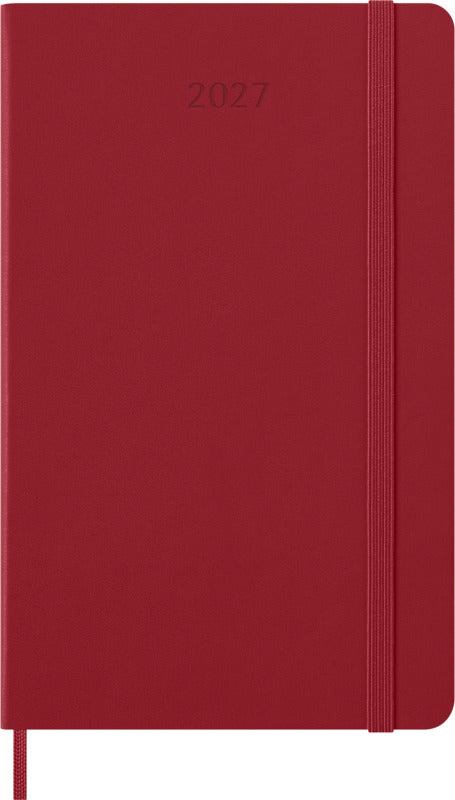 Agenda settimanale 12 mesi formato L con copertina rigida Moleskine personalizzato con logo - Pubblienne