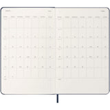 Agenda settimanale 12 mesi formato L con copertina rigida Moleskine personalizzato con logo - Pubblienne