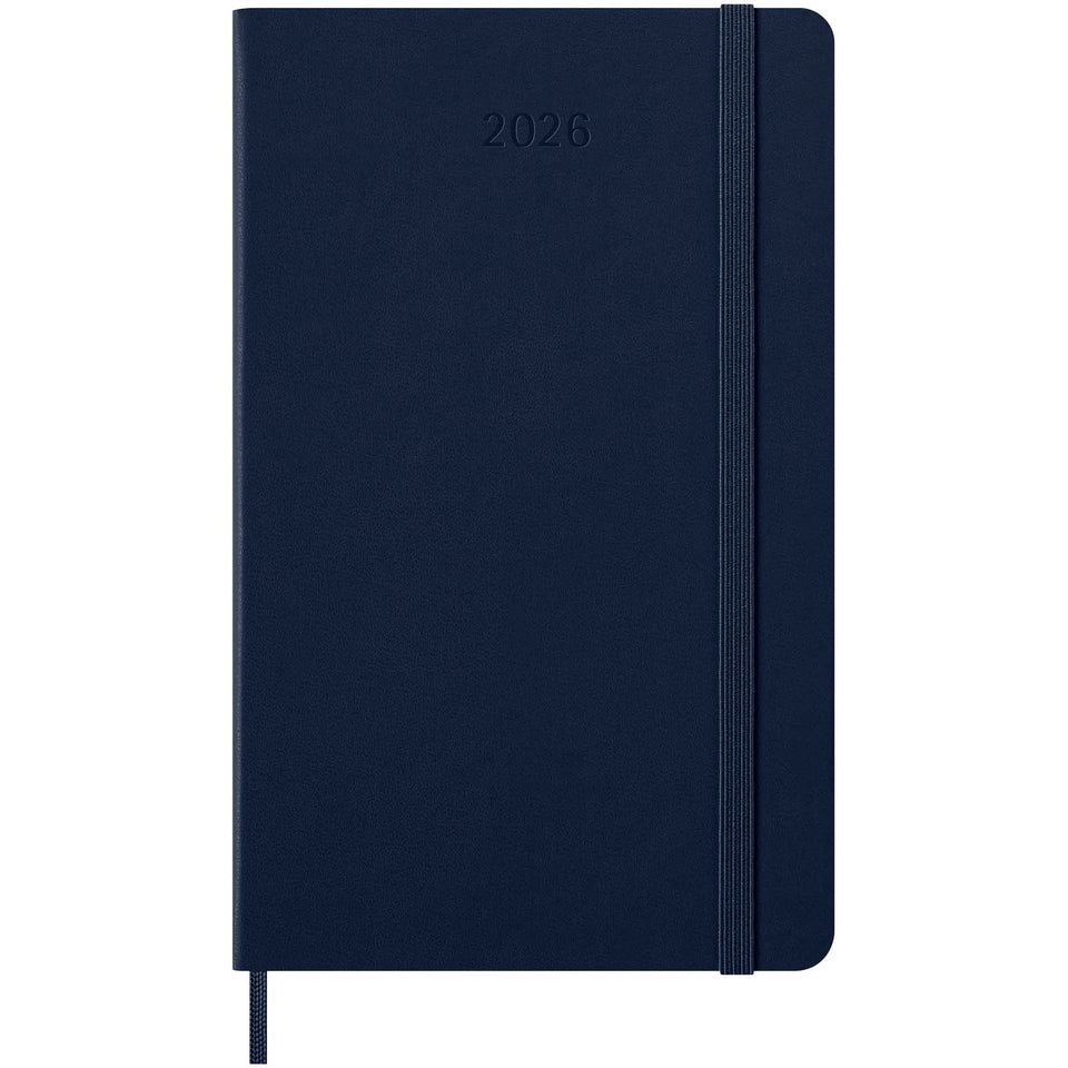 Agenda settimanale 12 mesi formato L con copertina rigida Moleskine personalizzato con logo - Pubblienne