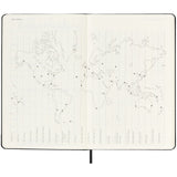 Agenda settimanale 12 mesi formato L con copertina rigida Moleskine personalizzato con logo - Pubblienne