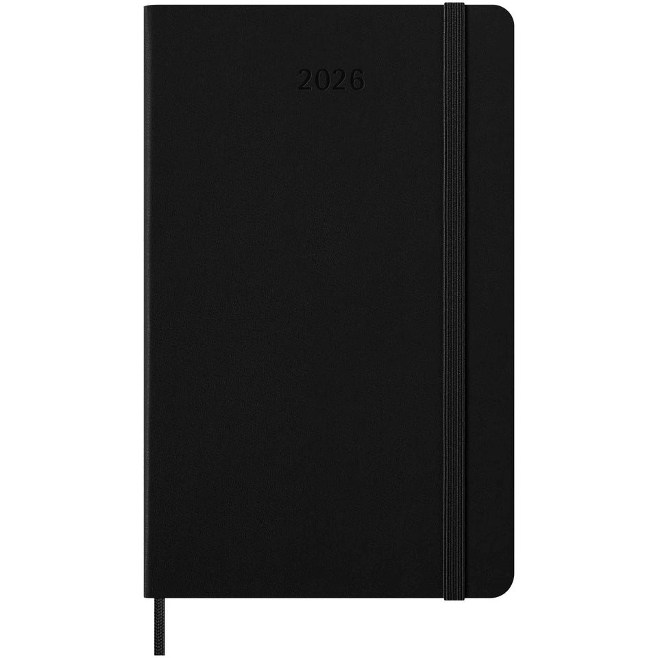 Agenda settimanale 12 mesi formato L con copertina rigida Moleskine personalizzato con logo - Pubblienne