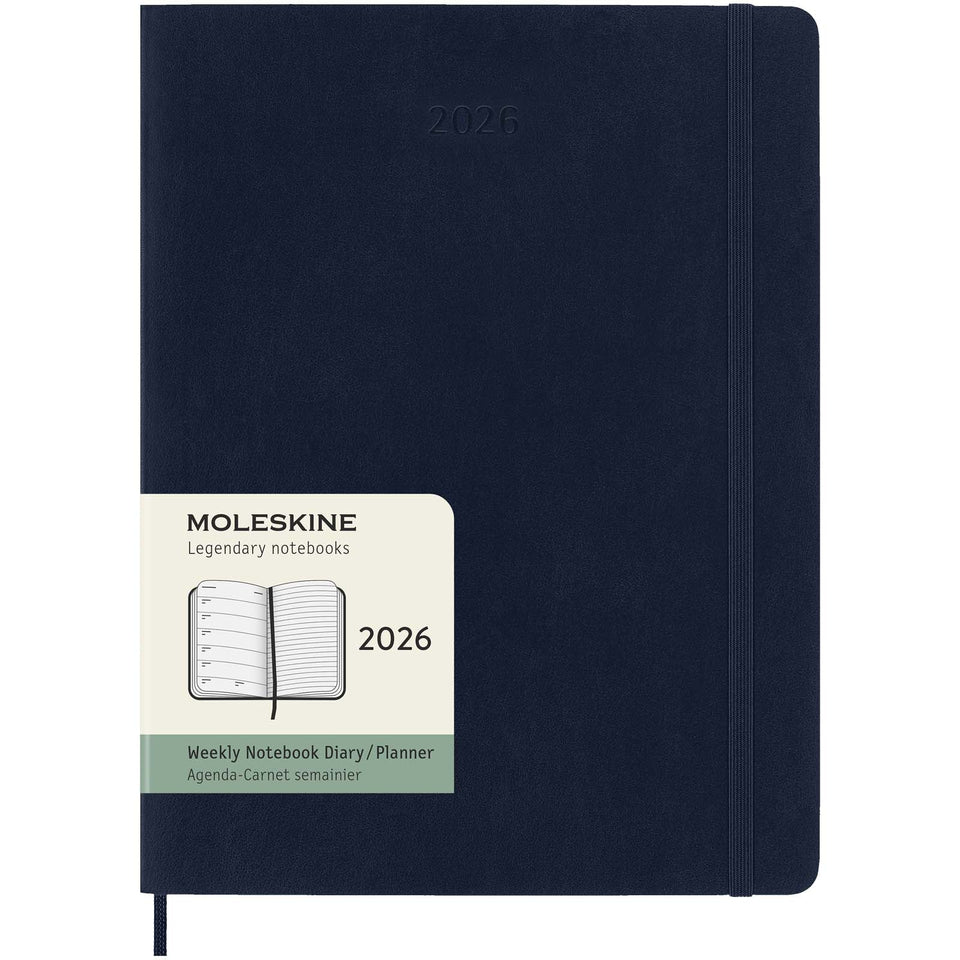 Blocco note 12 mesi formato XL con copertina morbida Moleskine personalizzato con logo - Pubblienne