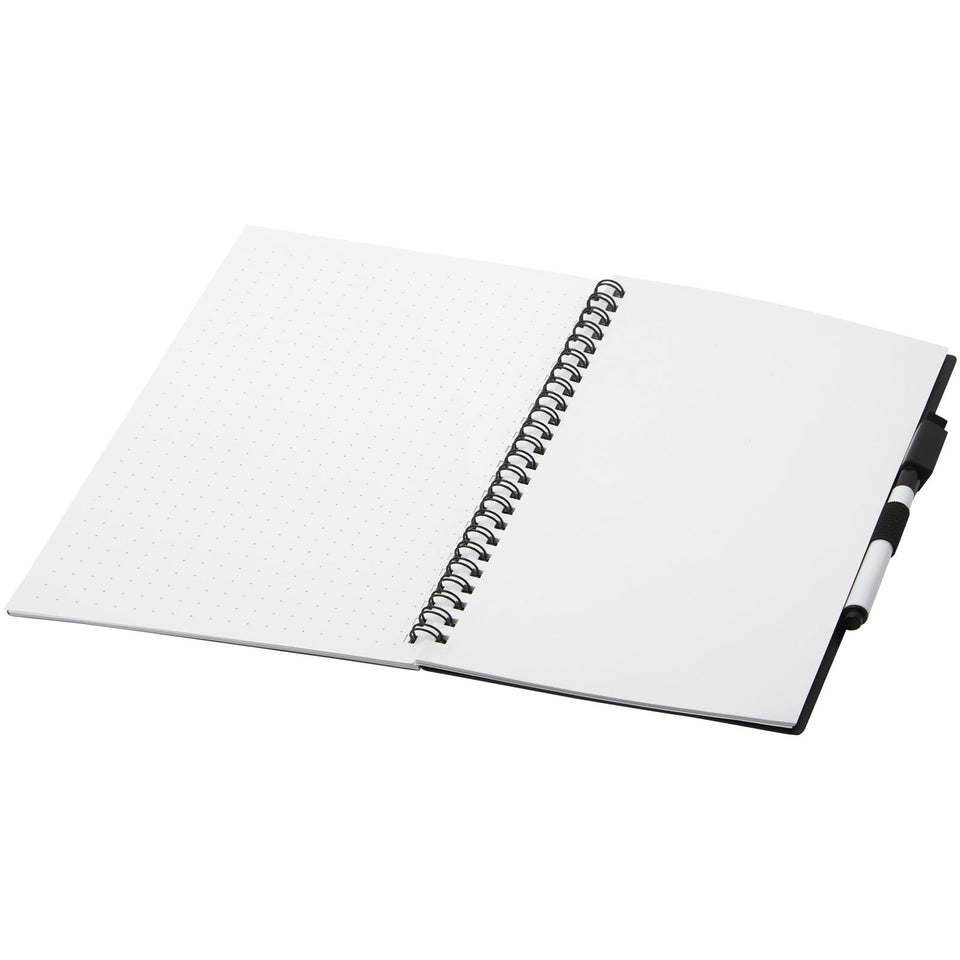 Blocco note Pebbles riutilizzabile in formato A5 personalizzato con logo - Pubblienne