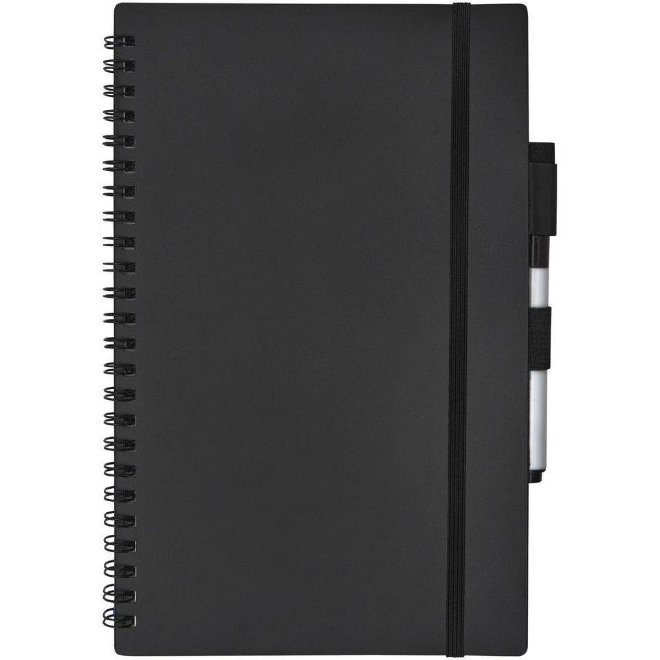 Blocco note Pebbles riutilizzabile in formato A5 personalizzato con logo - Pubblienne