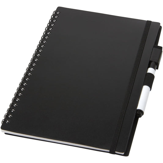 Blocco note Pebbles riutilizzabile in formato A5 personalizzato con logo - Pubblienne