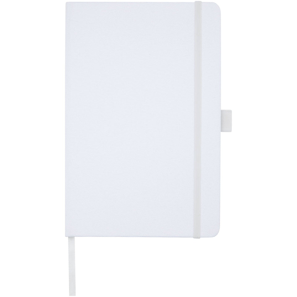 Blocco note A5 in carta riciclata con cover in PET riciclato Honua personalizzato con logo - Pubblienne