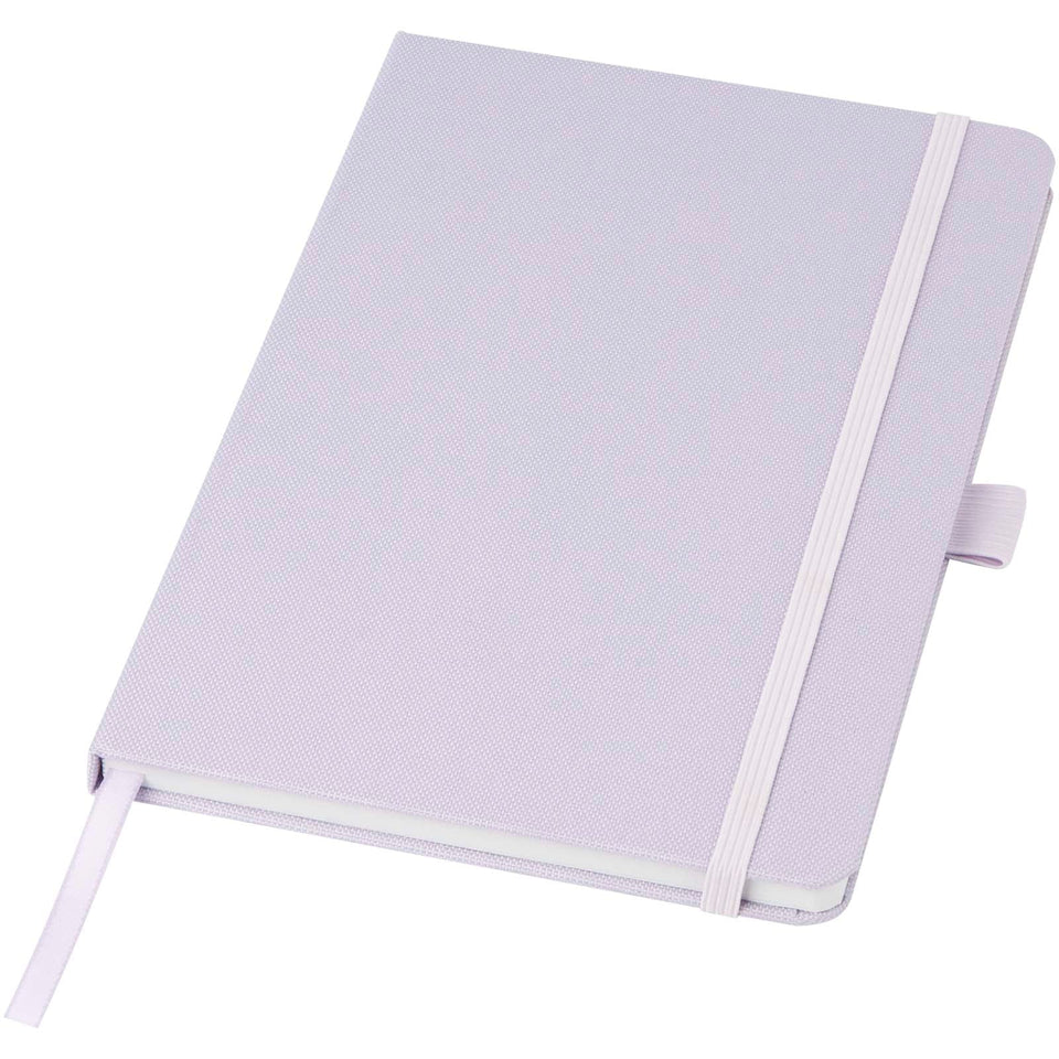 Blocco note A5 in carta riciclata con cover in PET riciclato Honua personalizzato con logo - Pubblienne