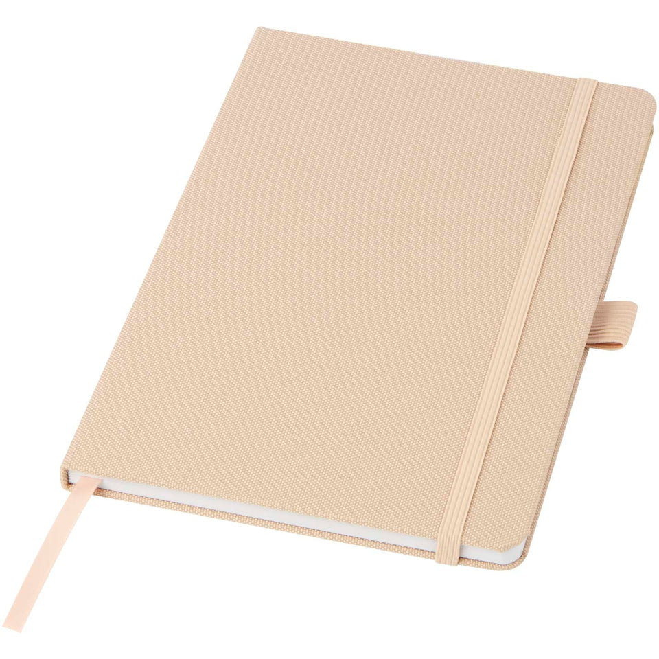 Blocco note A5 in carta riciclata con cover in PET riciclato Honua personalizzato con logo - Pubblienne