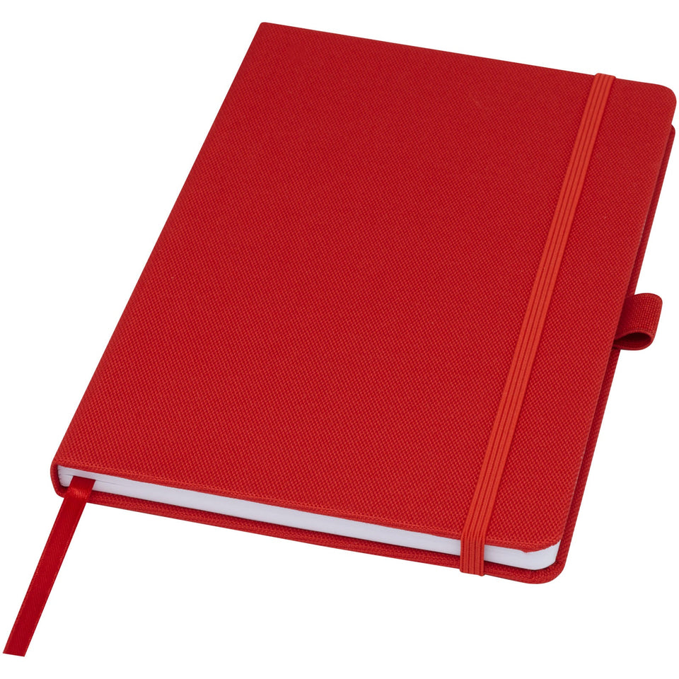 Blocco note A5 in carta riciclata con cover in PET riciclato Honua personalizzato con logo - Pubblienne