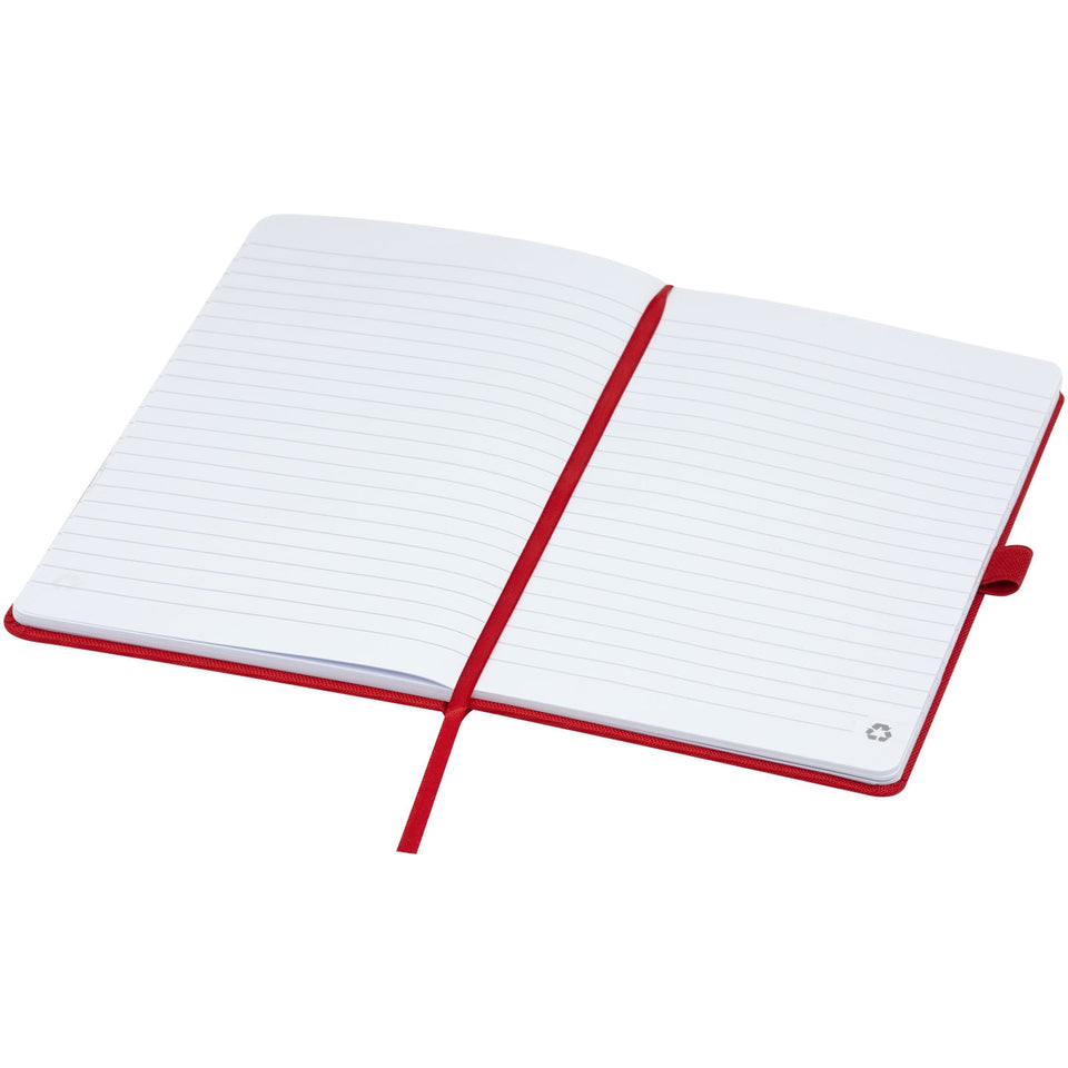 Blocco note A5 in carta riciclata con cover in PET riciclato Honua personalizzato con logo - Pubblienne