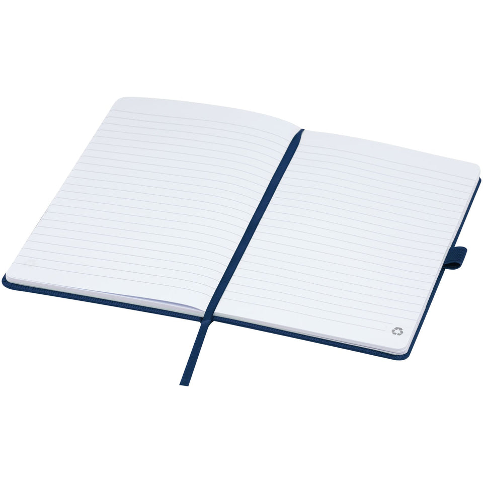 Blocco note A5 in carta riciclata con cover in PET riciclato Honua personalizzato con logo - Pubblienne