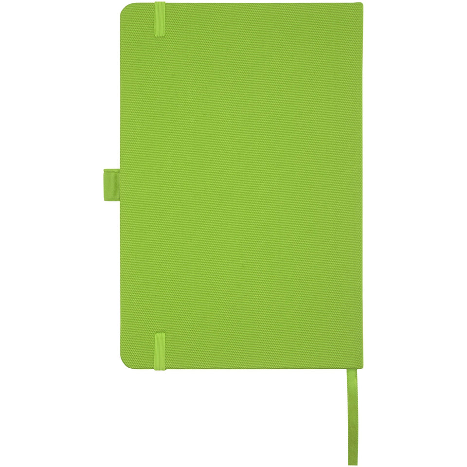 Blocco note A5 in carta riciclata con cover in PET riciclato Honua personalizzato con logo - Pubblienne