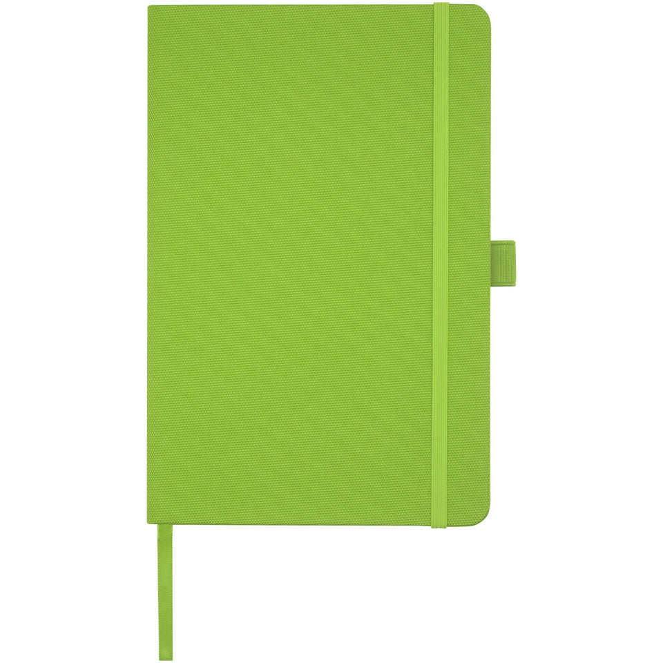Blocco note A5 in carta riciclata con cover in PET riciclato Honua personalizzato con logo - Pubblienne