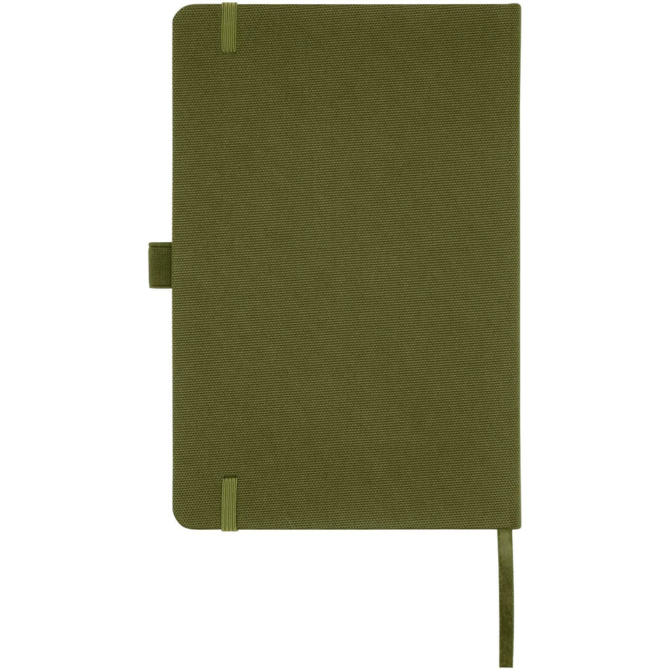 Blocco note A5 in carta riciclata con cover in PET riciclato Honua personalizzato con logo - Pubblienne