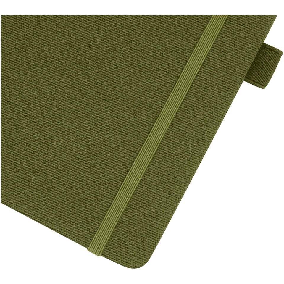 Blocco note A5 in carta riciclata con cover in PET riciclato Honua personalizzato con logo - Pubblienne