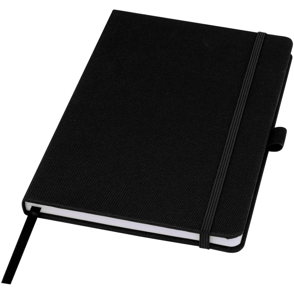 Blocco note A5 in carta riciclata con cover in PET riciclato Honua personalizzato con logo - Pubblienne