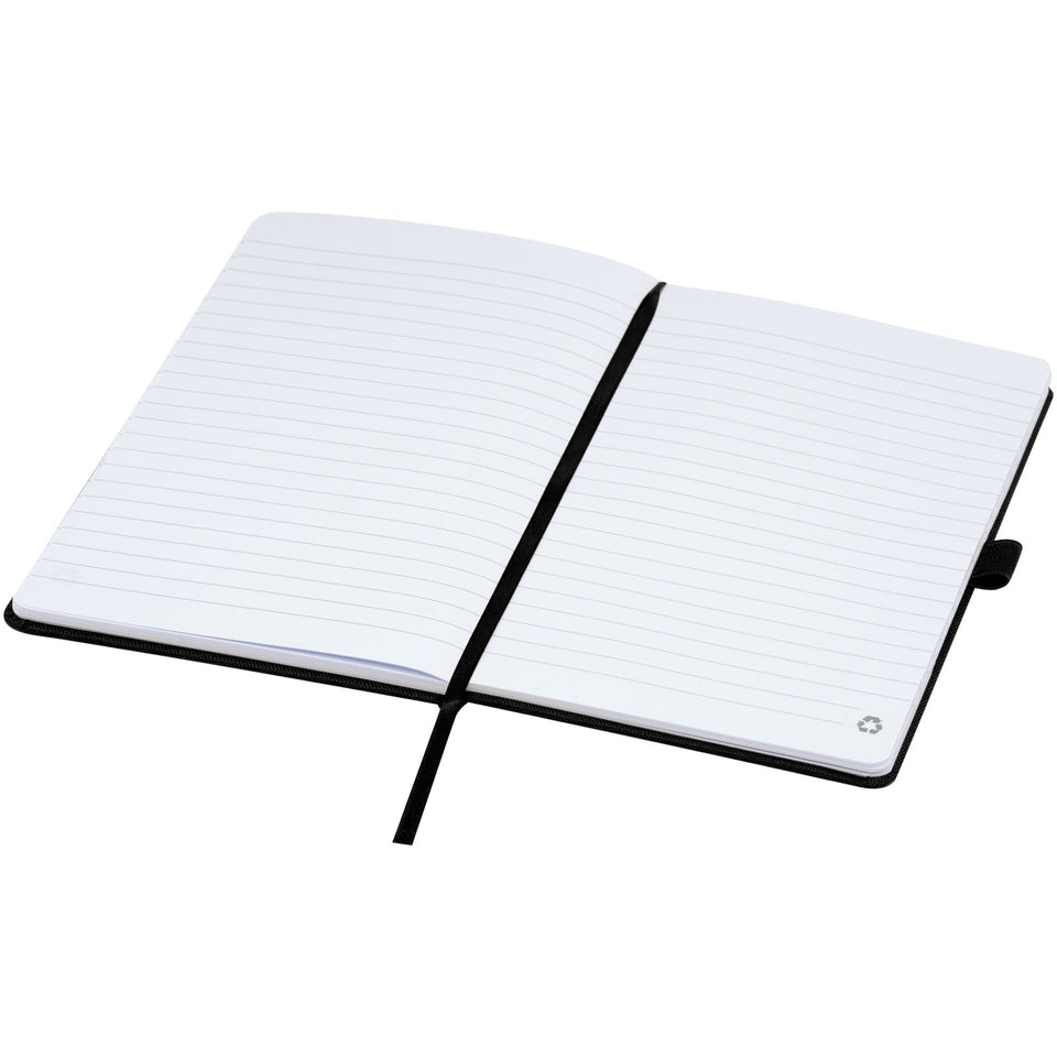 Blocco note A5 in carta riciclata con cover in PET riciclato Honua personalizzato con logo - Pubblienne