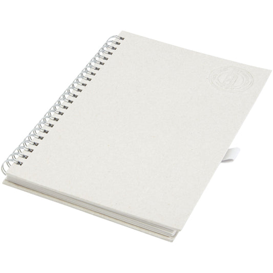 Blocco note a spirale Dairy Dream in formato A5 realizzato con cartoni del latte riciclati personalizzato con logo - Pubblienne