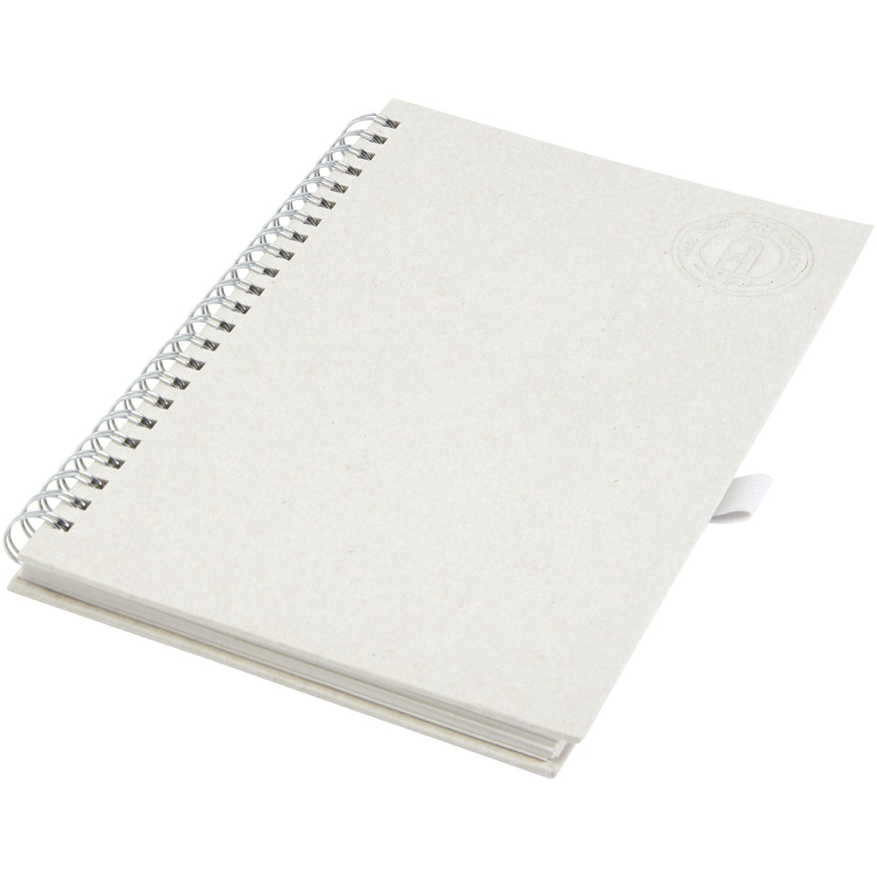 Blocco note a spirale Dairy Dream in formato A5 realizzato con cartoni del latte riciclati personalizzato con logo - Pubblienne