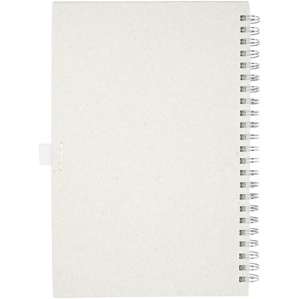 Blocco note a spirale Dairy Dream in formato A5 realizzato con cartoni del latte riciclati personalizzato con logo - Pubblienne