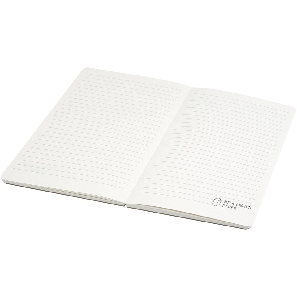 Blocco note senza dorso Dairy Dream in formato A5 realizzato con cartoni del latte riciclati personalizzato con logo - Pubblienne