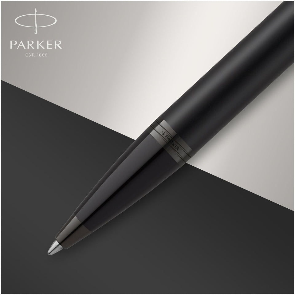 Parker penna a sfera acromatica IM (inchiostro blu) personalizzato con logo - Pubblienne