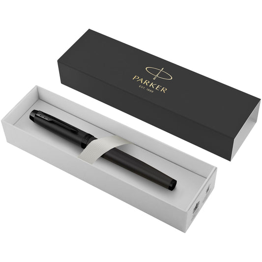 Parker penna roller acromatica IM (inchiostro nero) personalizzato con logo - Pubblienne