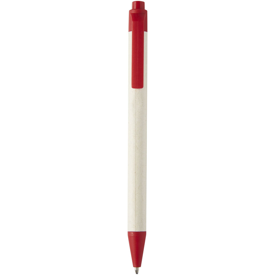 Penna a sfera Dairy Dream realizzata con cartoni del latte riciclati (inchiostro nero) personalizzato con logo - Pubblienne