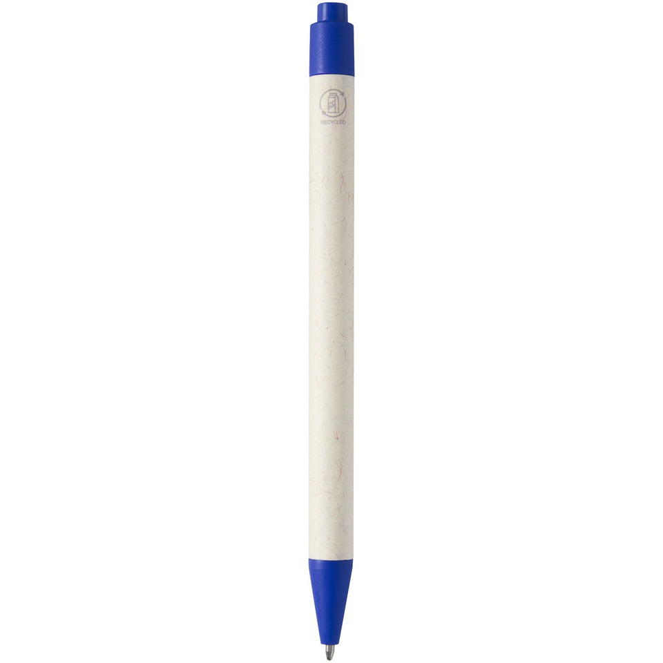 Penna a sfera Dairy Dream realizzata con cartoni del latte riciclati (inchiostro nero) personalizzato con logo - Pubblienne
