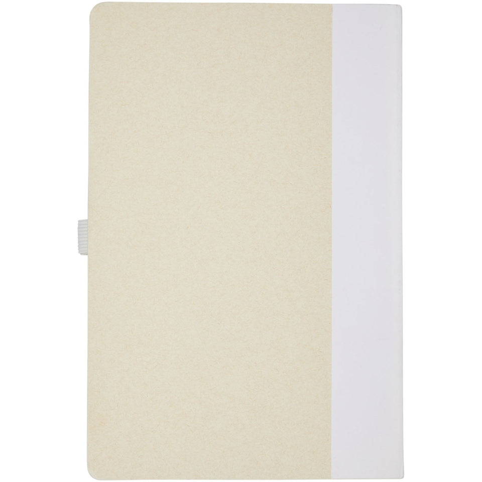 Set blocco note formato A5 e penna a sfera Dairy Dream realizzati con cartoni del latte riciclati personalizzato con logo - Pubblienne