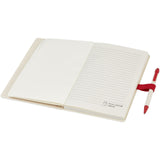 Set blocco note formato A5 e penna a sfera Dairy Dream realizzati con cartoni del latte riciclati personalizzato con logo - Pubblienne