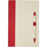 Set blocco note formato A5 e penna a sfera Dairy Dream realizzati con cartoni del latte riciclati personalizzato con logo - Pubblienne