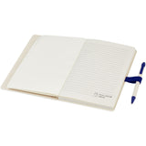 Set blocco note formato A5 e penna a sfera Dairy Dream realizzati con cartoni del latte riciclati personalizzato con logo - Pubblienne