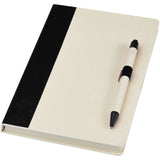 Set blocco note formato A5 e penna a sfera Dairy Dream realizzati con cartoni del latte riciclati personalizzato con logo - Pubblienne