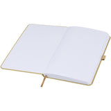 Blocco note con copertina rigida in carta crush Fabianna personalizzato con logo - Pubblienne
