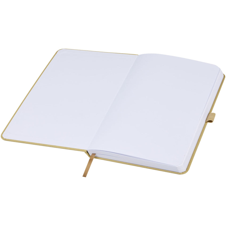 Blocco note con copertina rigida in carta crush Fabianna personalizzato con logo - Pubblienne