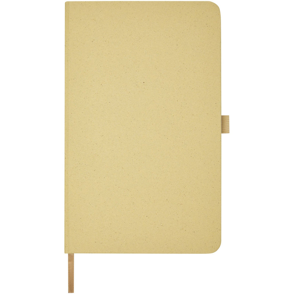 Blocco note con copertina rigida in carta crush Fabianna personalizzato con logo - Pubblienne